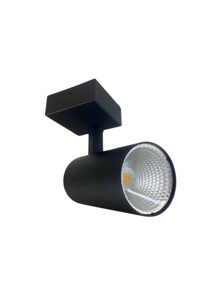 Samsung Led 40W Rozanslı Sıva Üstü Spot Armatür Aydınlatma Metal Kasa Siyah 4000K (Natural Işık)