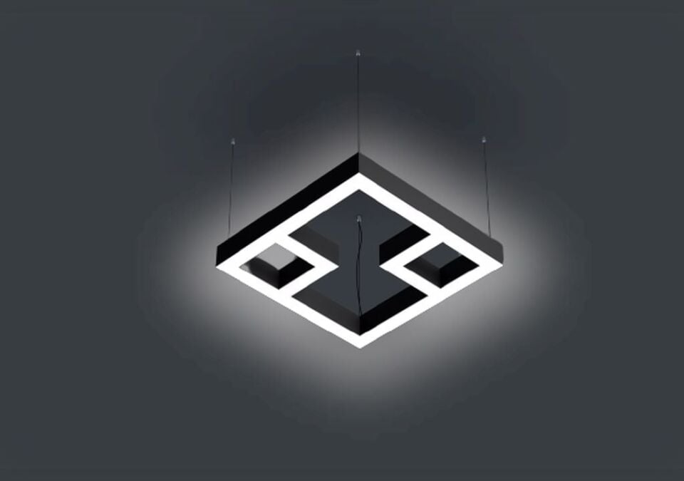 Karecikler Linear Aydınlatma Modern Led Avize Lineer Armatür