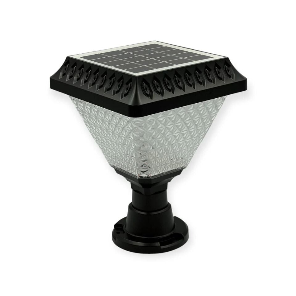 Noas 30 Watt Set Üstü Solar Şarjlı Led Bahçe Aydınlatma Armatürü Beyaz Işık YL74-0030-S