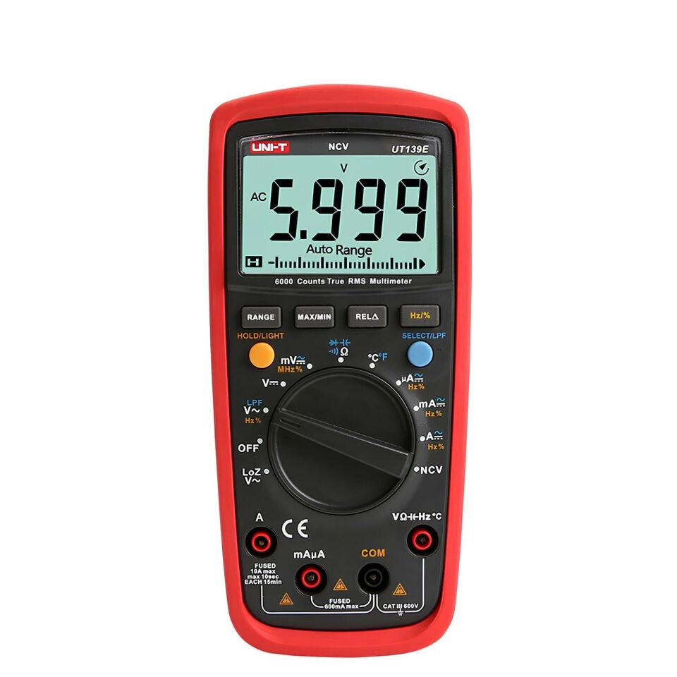 Unit Ut139E True Rms Dijital Multimetre Arkadan Aydınlatmalı