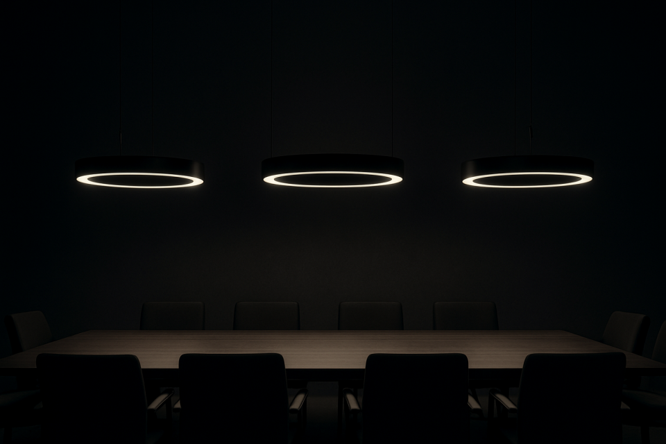 Yuvarlak Simit Linear Aydınlatma Modern Led Avize Lineer Armatür 8x6 Cm Kasa 130CM - 3000K (Gün Işığı) - Siyah - Askılı