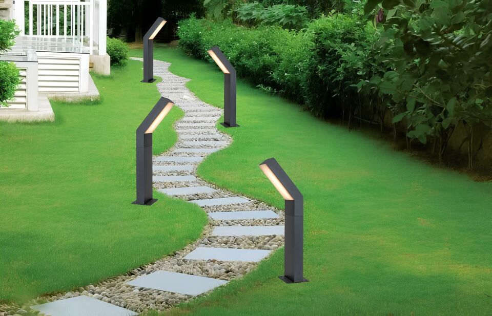 Akdeniz Dış Mekan Modern Bahçe Armatürü Led Yol Aydınlatma Direği 85 Cm 4000K (Natural Işık)