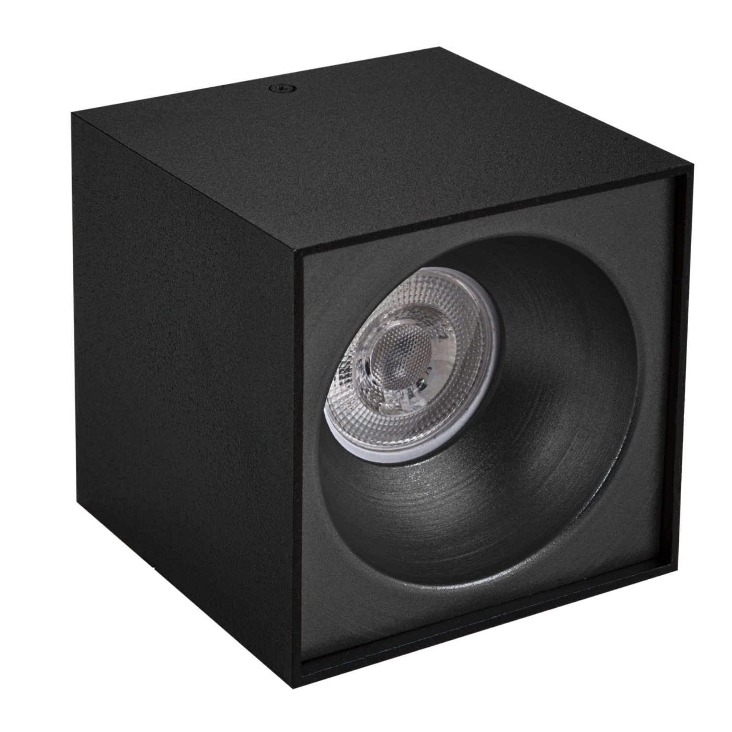 Sıva Üstü Kare Led Spot Armatür 10x10 Cm Siyah - Siyah (6400K) Beyaz Işık