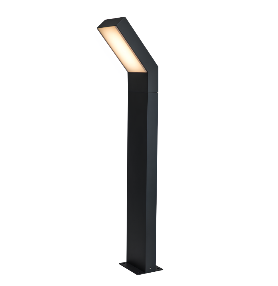 Akdeniz Dış Mekan Modern Bahçe Armatürü Led Yol Aydınlatma Direği 225 Cm 4000K (Natural Işık)