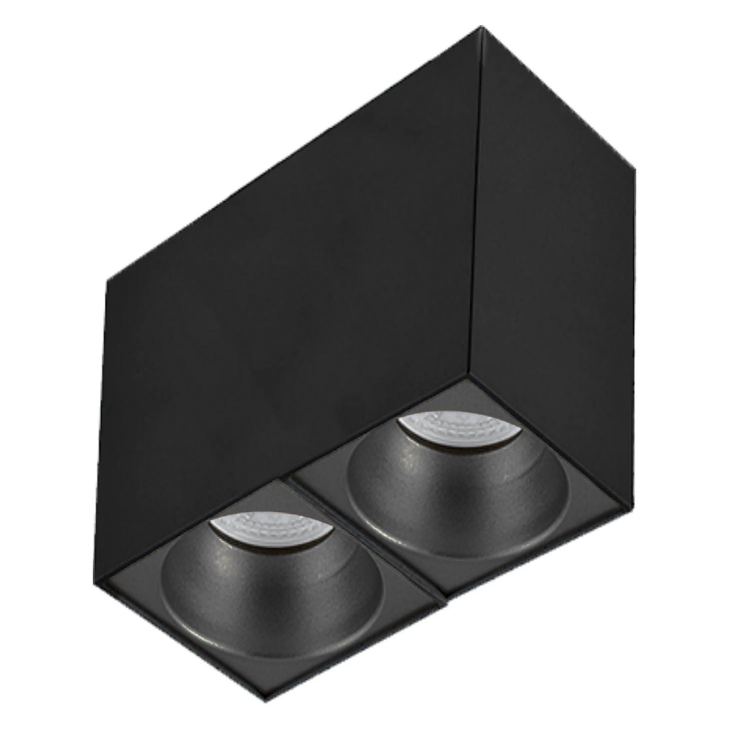 Sıva Üstü Kare Led Spot Armatür 10x20x10 Cm Siyah - Siyah 4000K (Natural Işık)