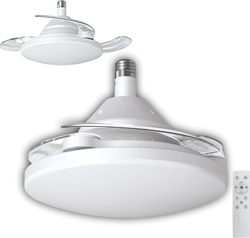 Cata Dolunay 3 Renk Yanma Modlu Dimlenebilir Fan Led Ampul Aydınlatma CT-1156