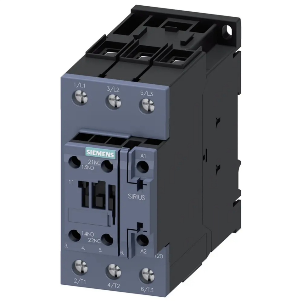 Siemens 110A 55kW 1NO+1NC Sirius Kontaktör 3RT2047-1AP00