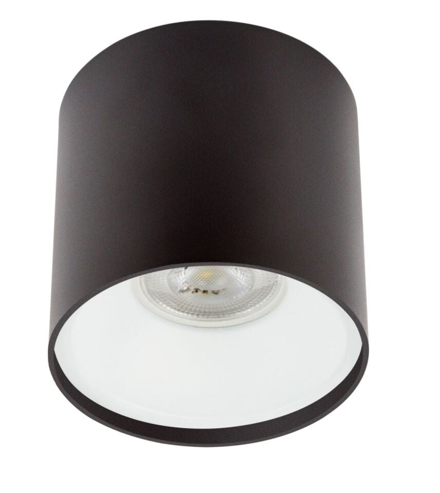 Sıva Üstü Silindir Led Spot Armatür 10x10 Cm Siyah - Beyaz