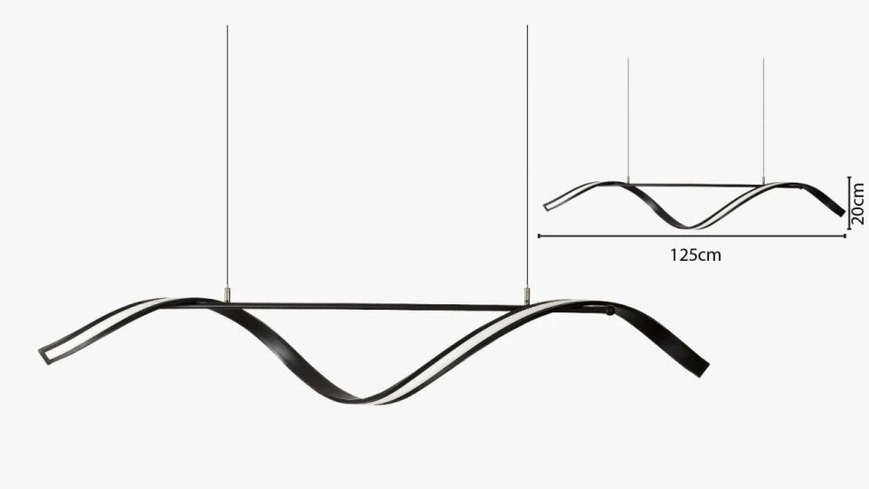 Sarmaşık Modern Led Avize Sarkıt Linear Aydınlatma Sarkıt Lineer Avize