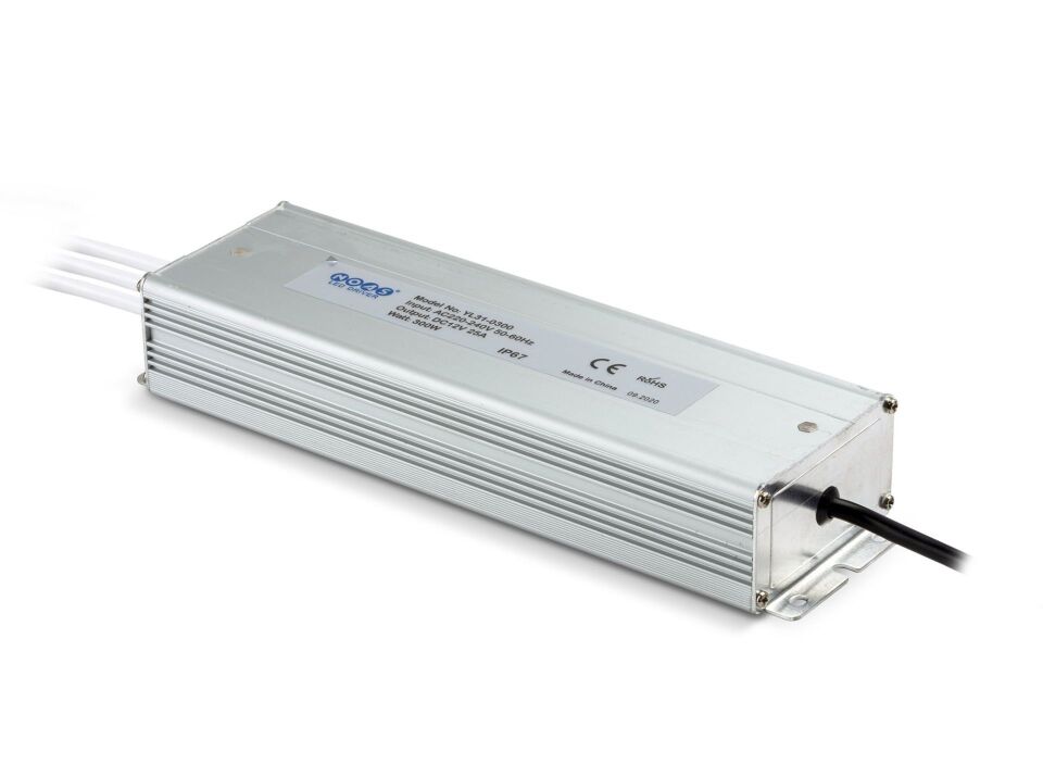 Noas 12 Volt 25 Amper Dış Mekan Şerit Led Trafosu YL31-0300