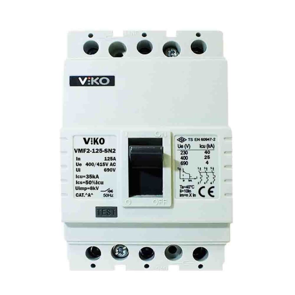Viko 3x125 35kA 3 Kutuplu Kompakt Şalter VMF2-125-SN2