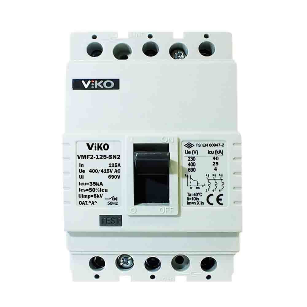 Viko 3x125 35kA 3 Kutuplu Kompakt Şalter VMF2-125-SN2