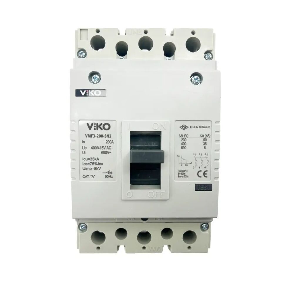 Viko 3x200 35kA 3 Kutuplu Kompakt Şalter VMF3-200-SN2