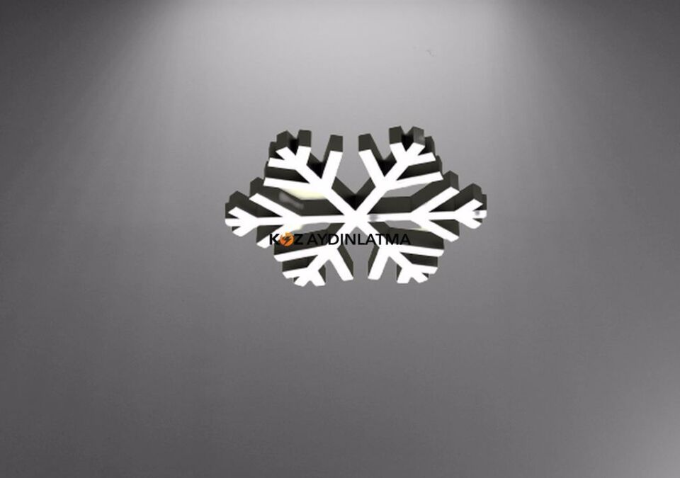 Kar Tanesi Linear Aydınlatma Modern Led Sarkıt Avize Lineer Armatür 3000K (Gün Işığı) - Askılı