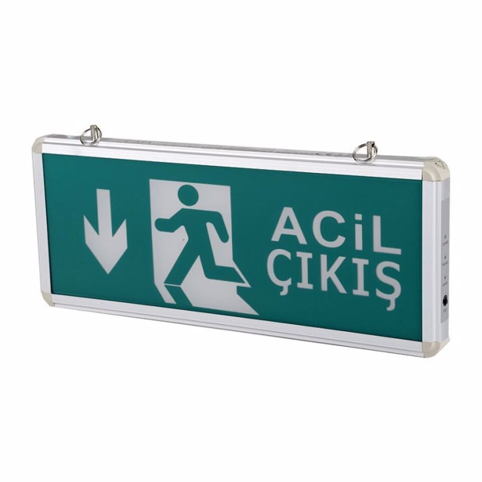 Cata Aşağı Yön Acil Çıkış Exit Armatürü CT-9178