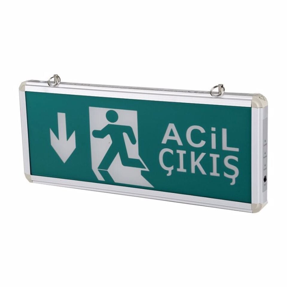 Cata Aşağı Yön Acil Çıkış Exit Armatürü CT-9178