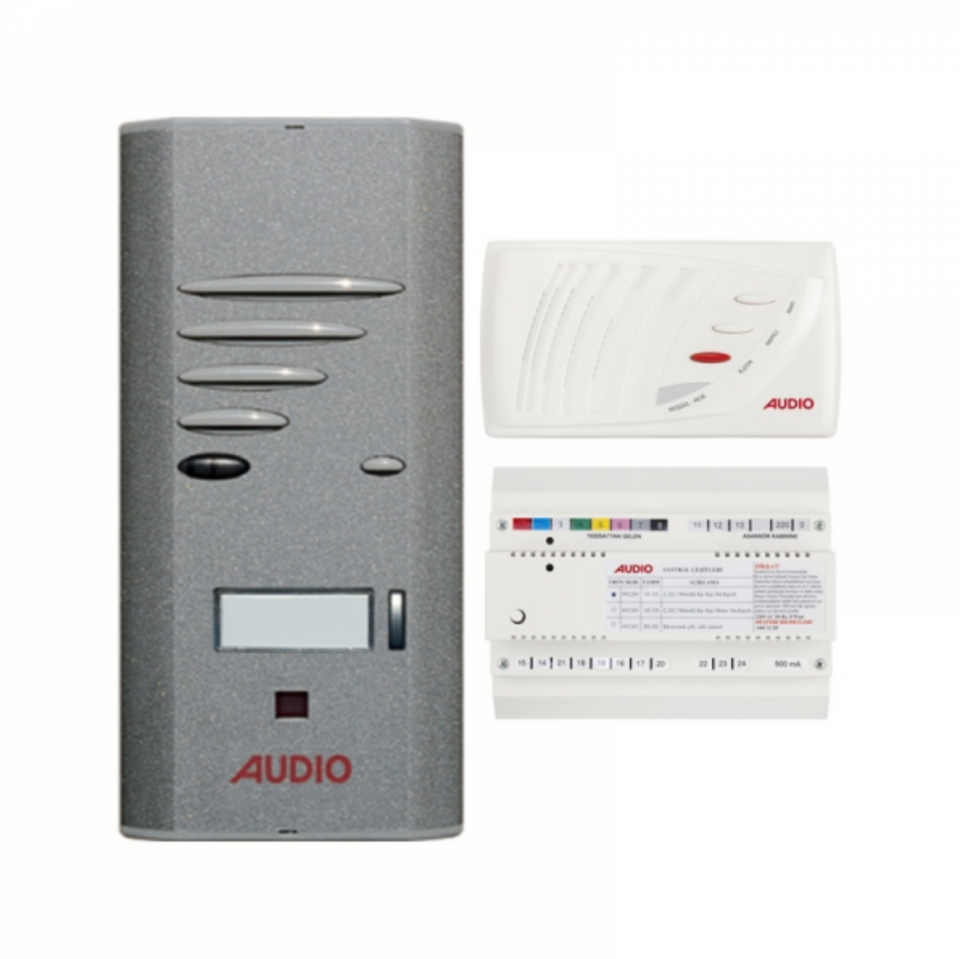 Audio SA301 Konsept Serisi 1 Daire Kapıcılı Sesli Diafon Paket