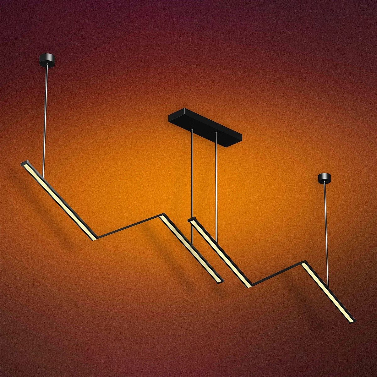 Lightning Modern Led Avize Sarkıt Linear Aydınlatma Sarkıt Lineer Avize