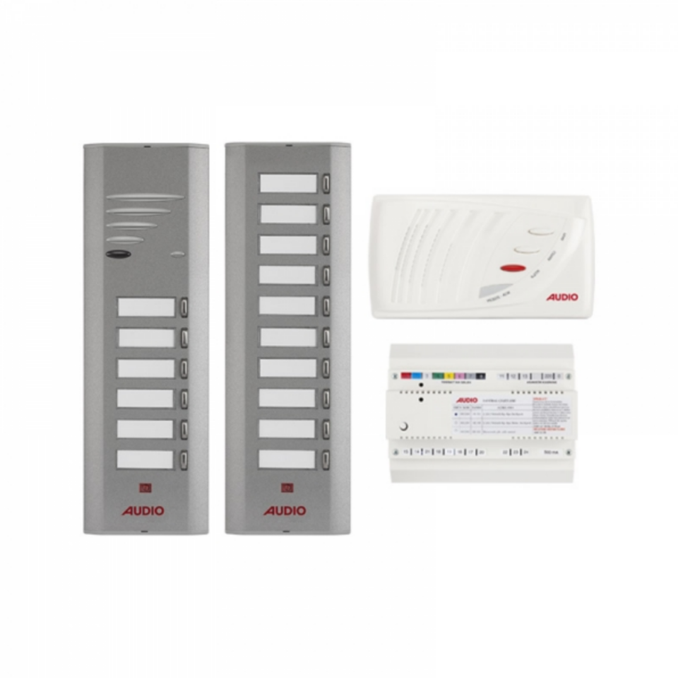 Audio SA301 Konsept Serisi 16 Daire Kapıcılı Sesli Diafon Paket