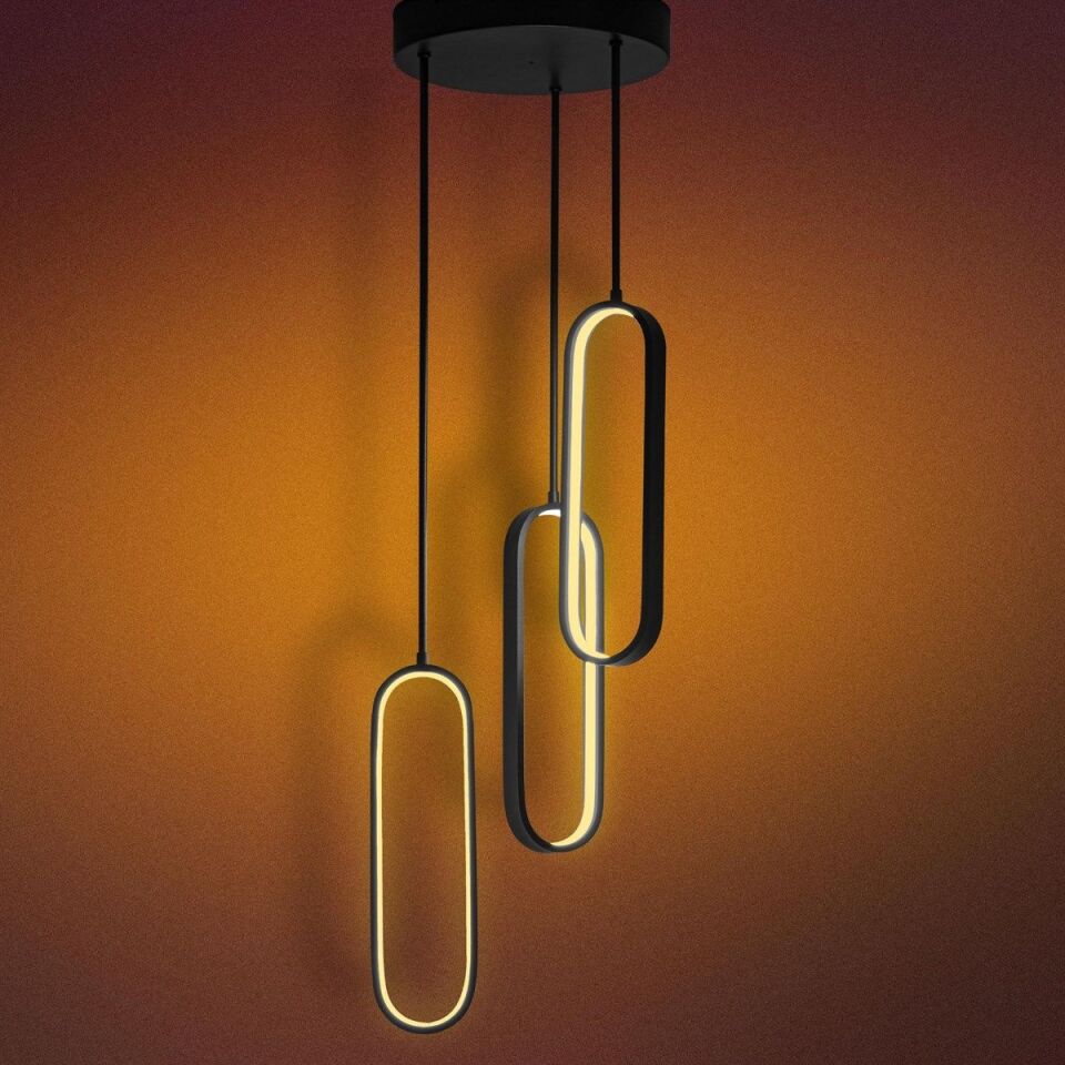 Yağmur Modern Led Avize Sarkıt Linear Aydınlatma Sarkıt Lineer Avize