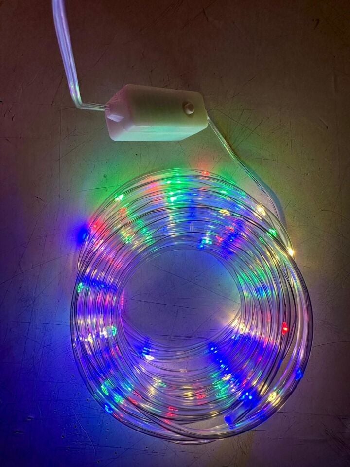 Animasyonlu Dış Mekan Rgb Yılbaşı Ağacı Süsü 10 Metre 100 Ledli SNC-211-2