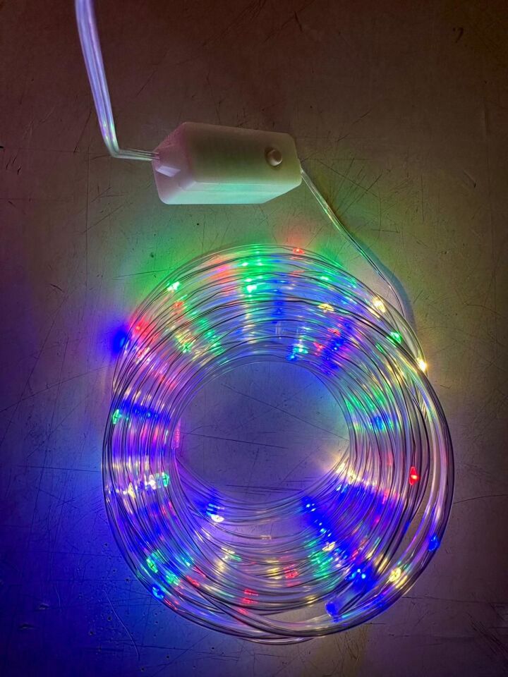 Animasyonlu Dış Mekan Rgb Yılbaşı Ağacı Süsü 10 Metre 100 Ledli SNC-211-2