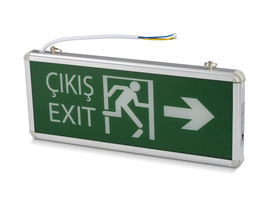 Noas Sol - Sağ Çift Yönlü Acil Çıkış Exit Armatür YLX-1003