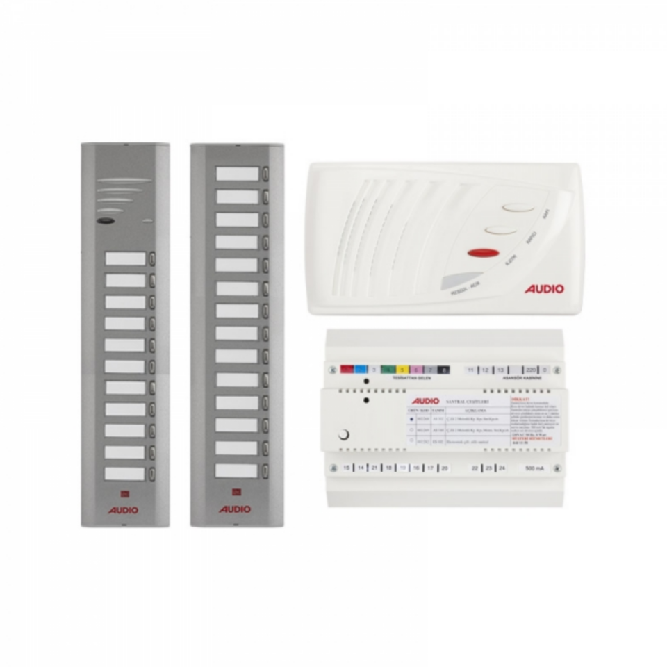 Audio SA301 Konsept Serisi 25 Daire Kapıcılı Sesli Diafon Paket