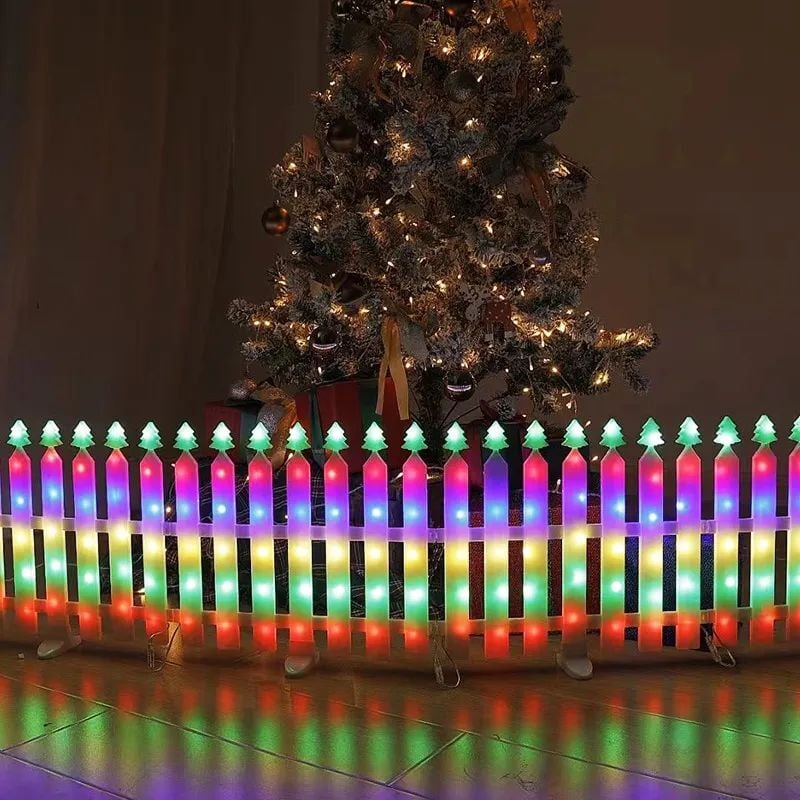 Bahçe Çiti Yılbaşı Süsleme 3 Metre 8 Çitli RGB Dış Mekan Yılbaşı Süsü snc-820-1