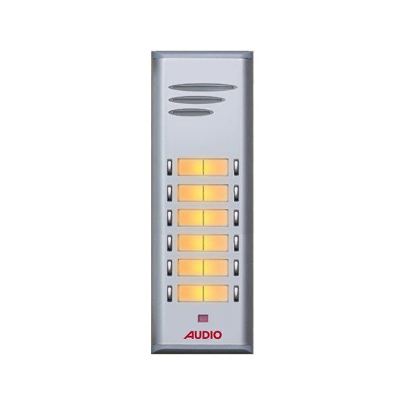 Audio SAÇ201 Konsept Serisi 12 Daire Sesli Çift Sıralı Kapıcısız Diafon Paket