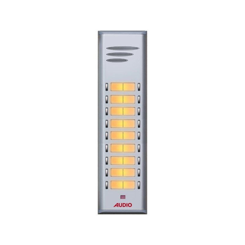 Audio SAÇ201 Konsept Serisi 17 Daire Sesli Çift Sıralı Kapıcısız Diafon Paket