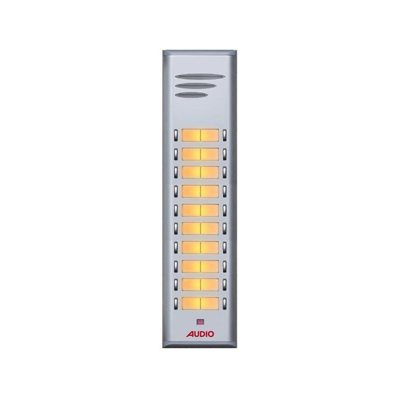 Audio SAÇ201 Konsept Serisi 19 Daire Sesli Çift Sıralı Kapıcısız Diafon Paket