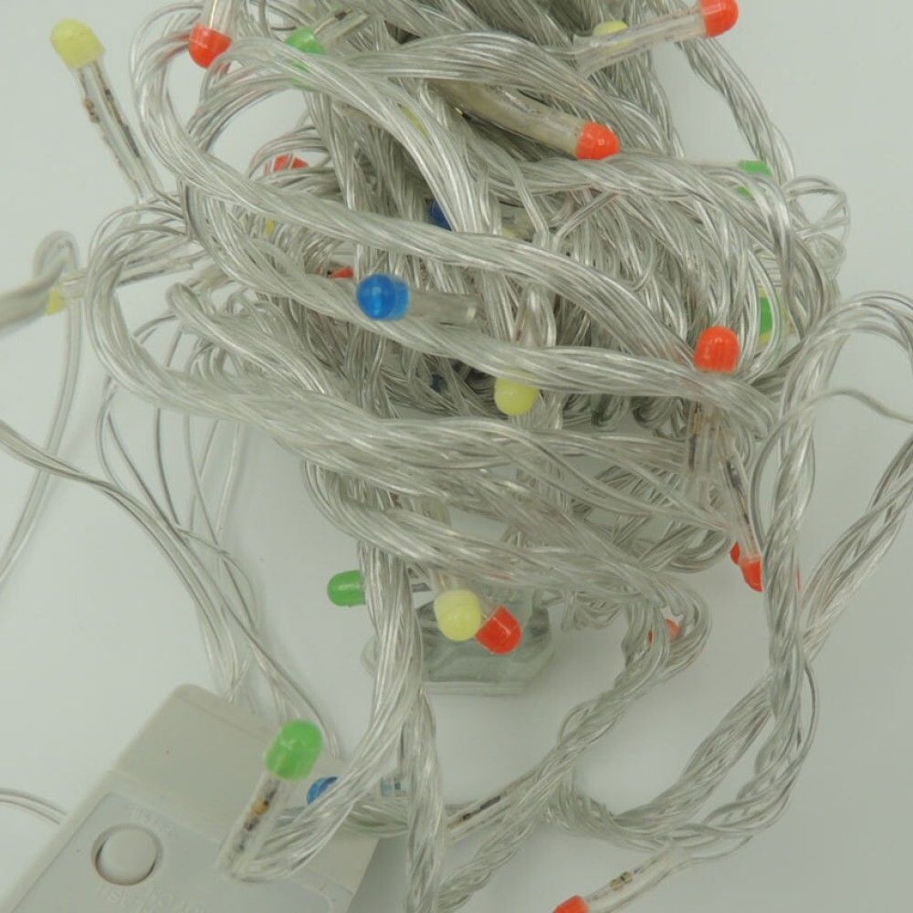 Animasyonlu Yılbaşı Ağacı Süsü 10 Metre 100 Led Yılbaşı Süsü Şeffaf Kablo Fiş Tipi SNC-220 MOR
