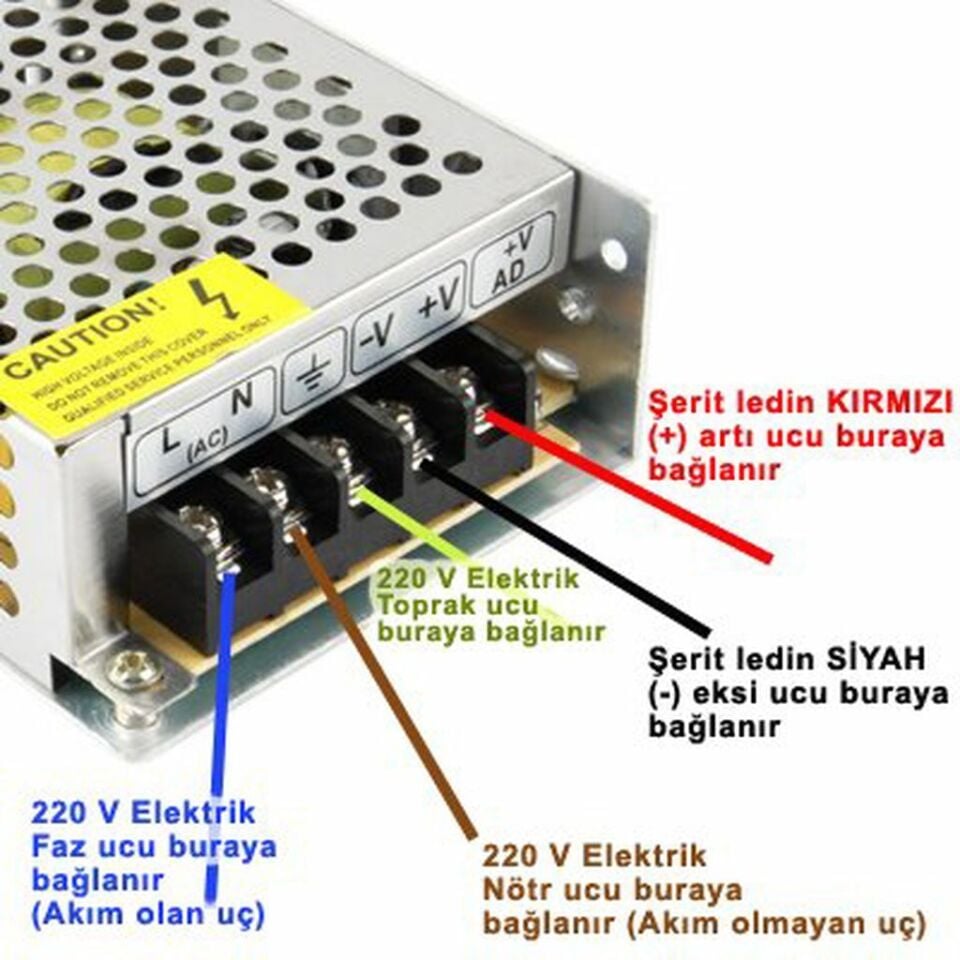 Noas 220 Volt Dış Mekan Hortum Led Aydınlatma Amber Işık YL41-4006