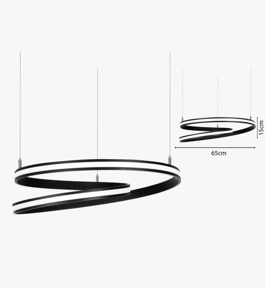 Samanyolu Modern Led Avize Sarkıt Linear Aydınlatma Sarkıt Lineer Avize