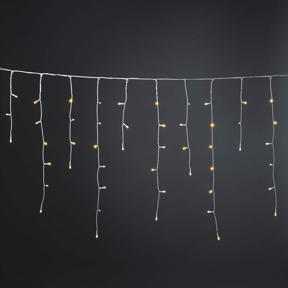 Saçak Led Yılbaşı Süsü 2 Metre 144 Ledli Yılbaşı Ağacı Süsü Fiş Tipi Siyah Kablo SNC-401 6400K (Beyaz Işık)