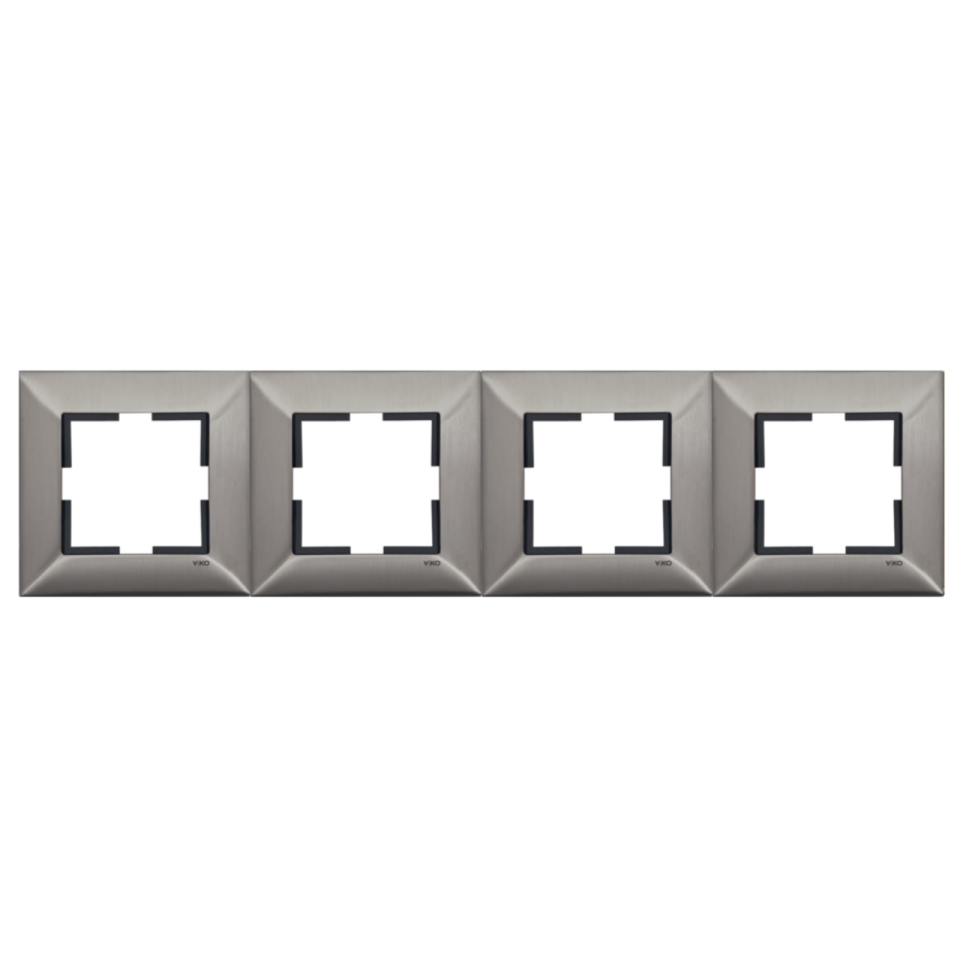 Viko Trenda Metal Dörtlü Çerçeve 92190824 İnox