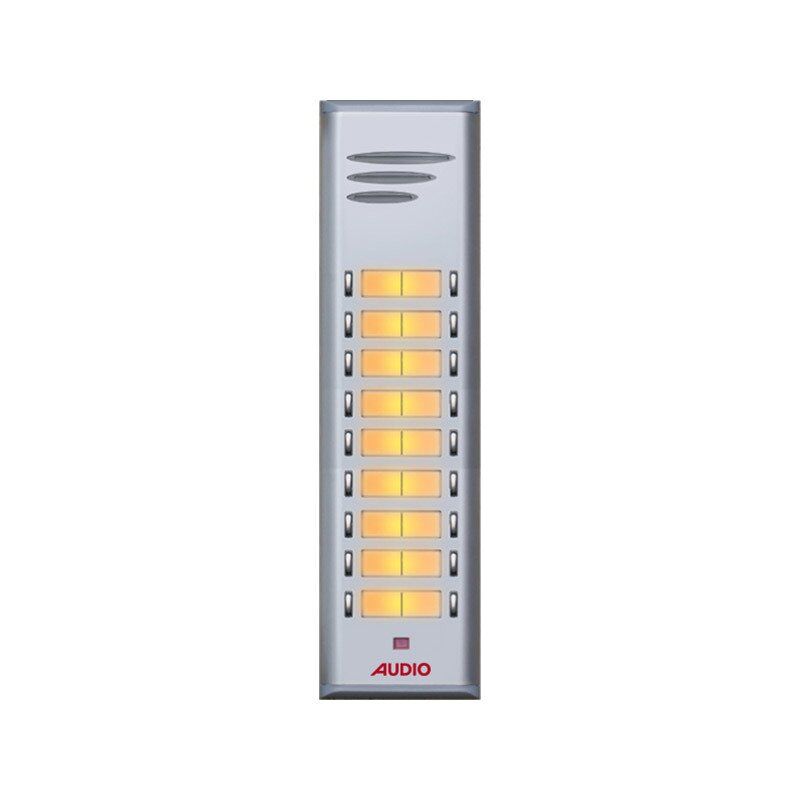 Audio SAÇ301 Konsept Serisi 17 Daire Sesli Çift Sıralı Kapıcılı Diafon Paket