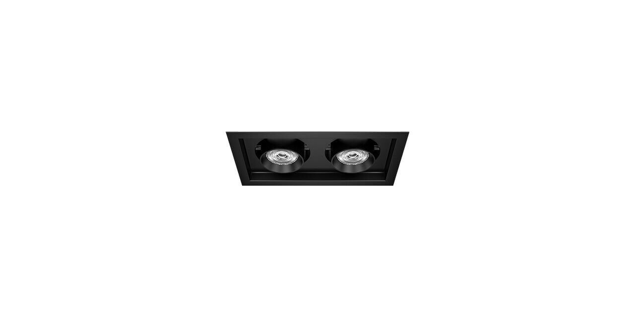 Goya 2x14 Watt Samsung Ledli Kare Cob Led Spot Mağaza Armatürü GY 3052-14 5000K (Kırık Beyaz) - Beyaz - Dimli