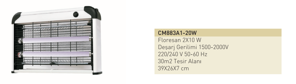 Taflan CM883A1 2x10W Vızz Cızz Sinek Cihazı