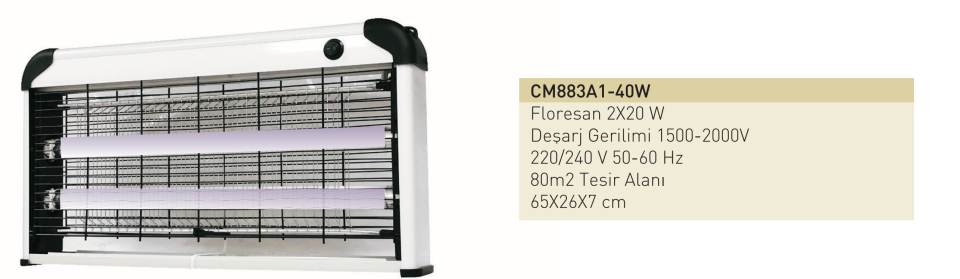 Taflan CM883A1 2x20W Vızz Cızz Sinek Cihazı