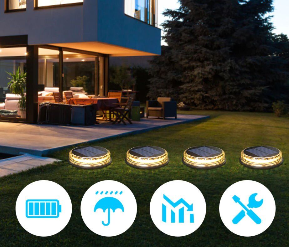 Noas 5W Satürn Solar Zemin Aydınlatma Armatürü Günışığı YL74-1701-S