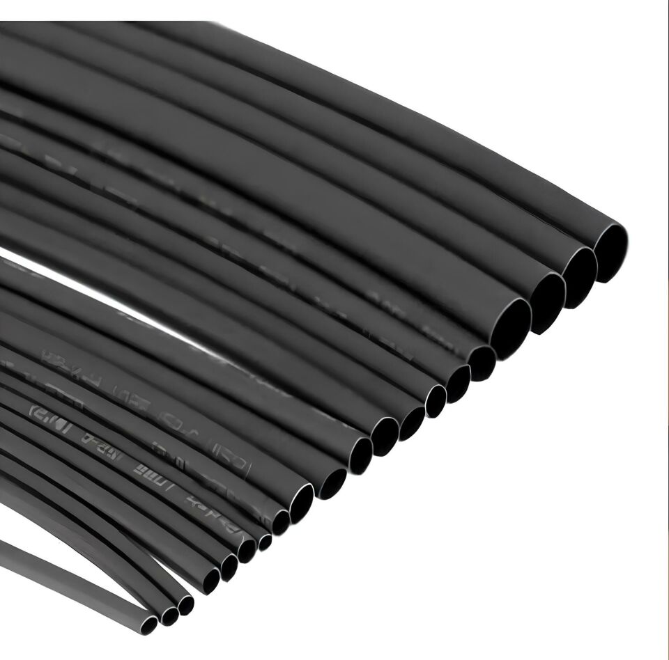 Woer 14 Mm Siyah Isı İle Daralan Makaron 100 Metrelik Rulolarda