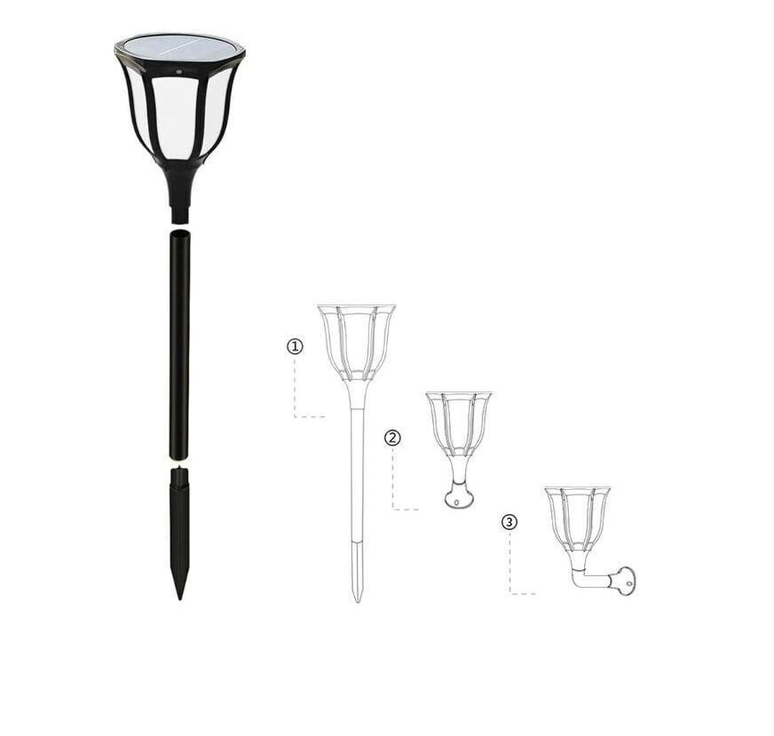 Noas 15W Ariel Solar Bahçe Armatürü Beyaz Işık YL74-1011-S