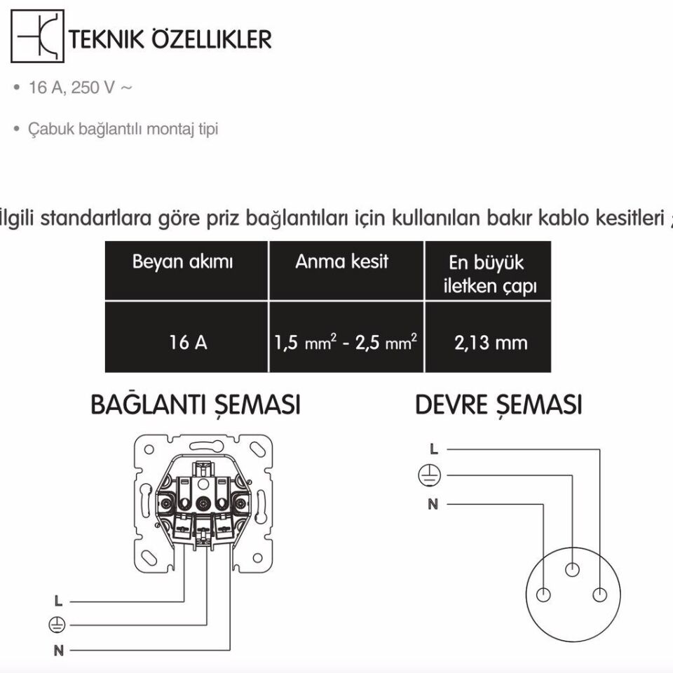 Viko Thea Blu Çocuk Korumalı Topraklı Priz Mekanizma + Kapak Siyah