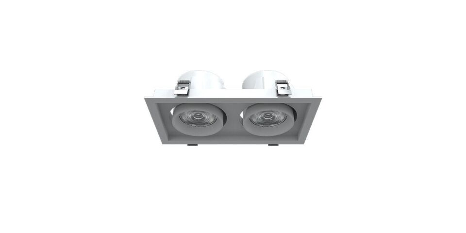 Goya 2x30 Watt Samsung Ledli Kare Cob Led Spot Mağaza Armatürü GY 3052-30 6500K (Beyaz Işık) - Beyaz - Dimsiz