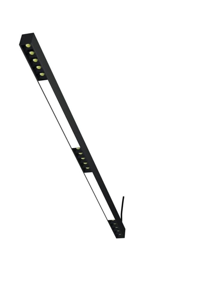 Mercekli Led Linear Aydınlatma 120Cm Samsung Led Sıva Üstü Lineer Armatür 3x6 Cm Kasa