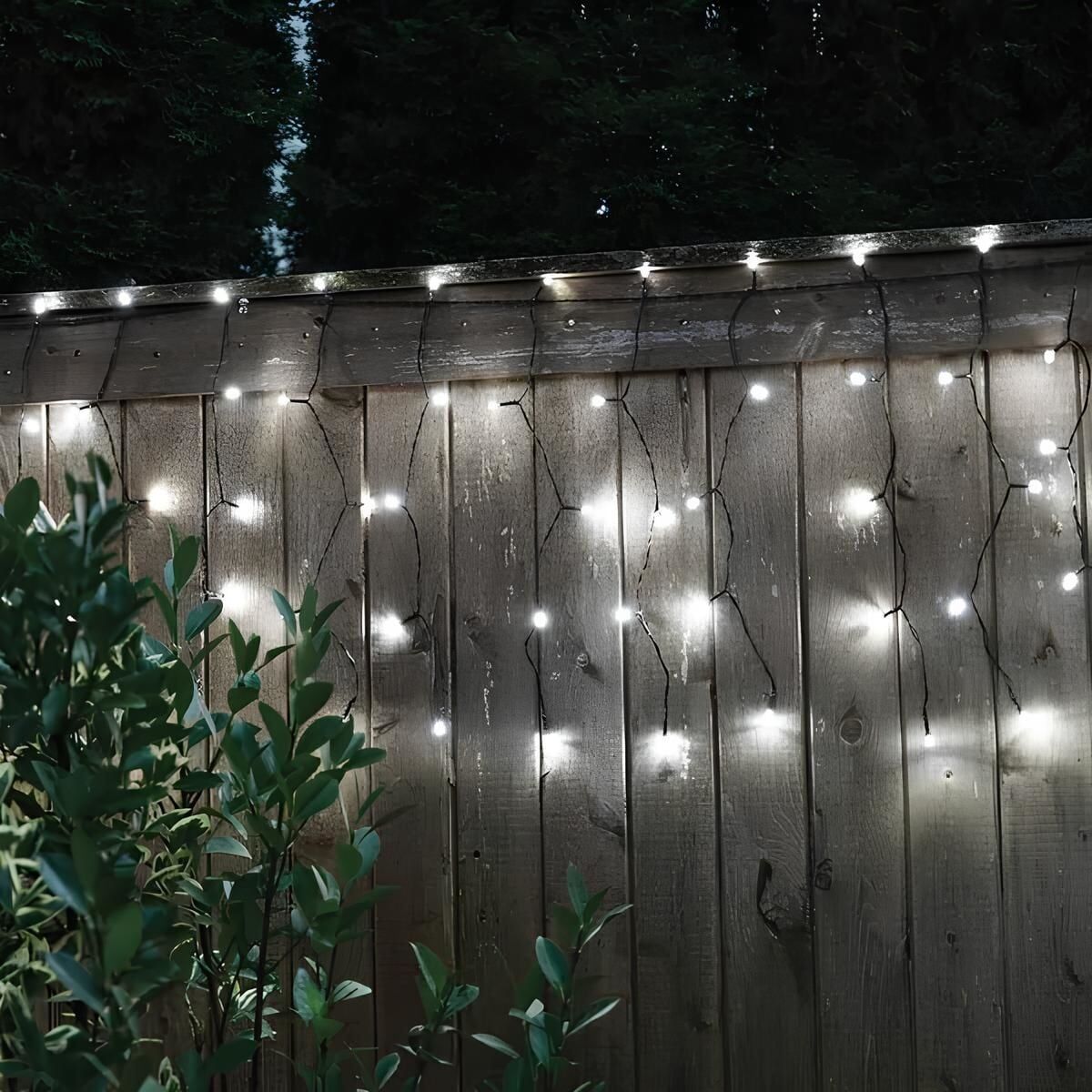 Saçak Bahçe Led Yılbaşı Süsü 2 Metre 144 Ledli Ağ Yılbaşı Ağacı Süsü Beyaz Kablo SNC-512 AMBER
