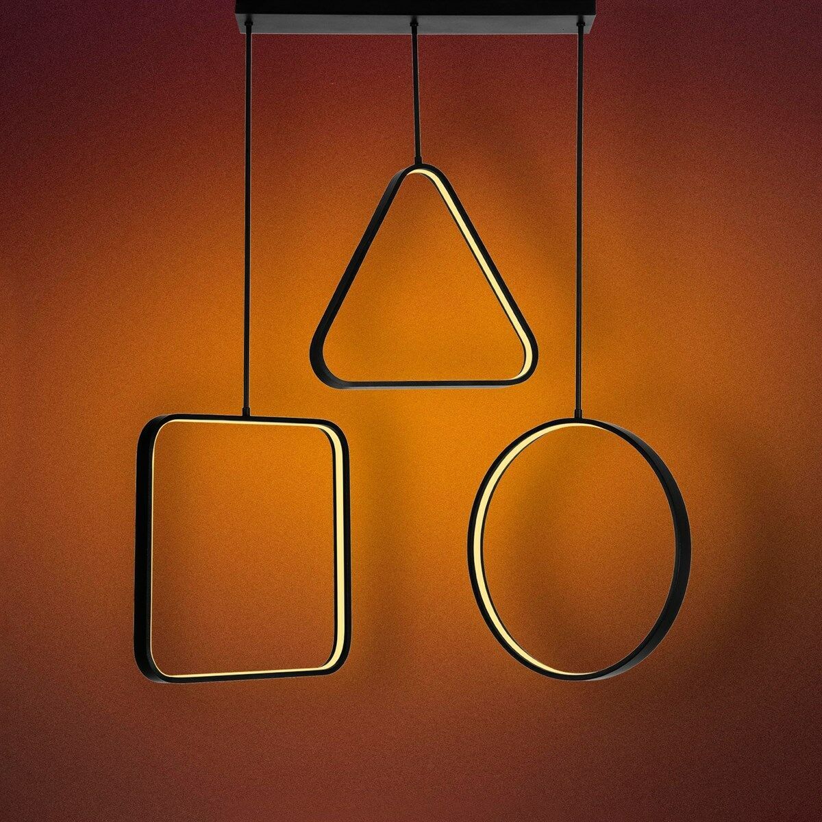 Satürn Modern Led Avize Sarkıt Linear Aydınlatma Sarkıt Lineer Avize