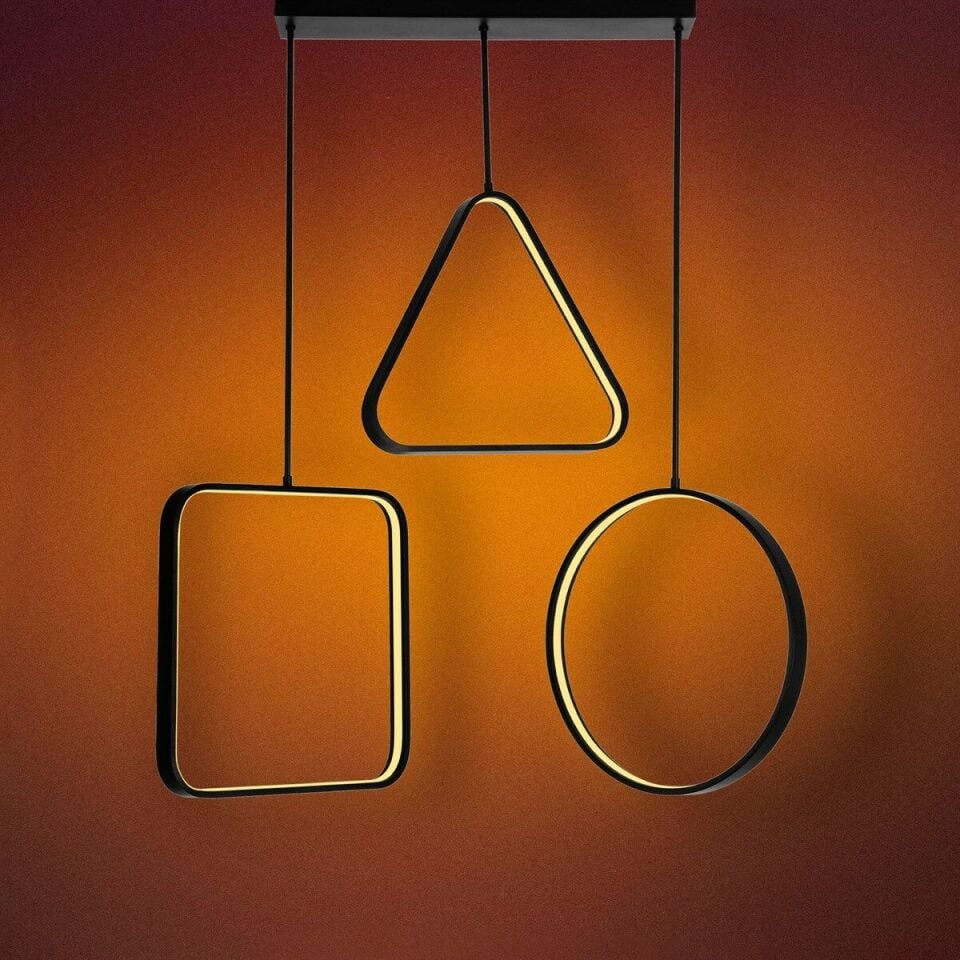 Satürn Modern Led Avize Sarkıt Linear Aydınlatma Sarkıt Lineer Avize